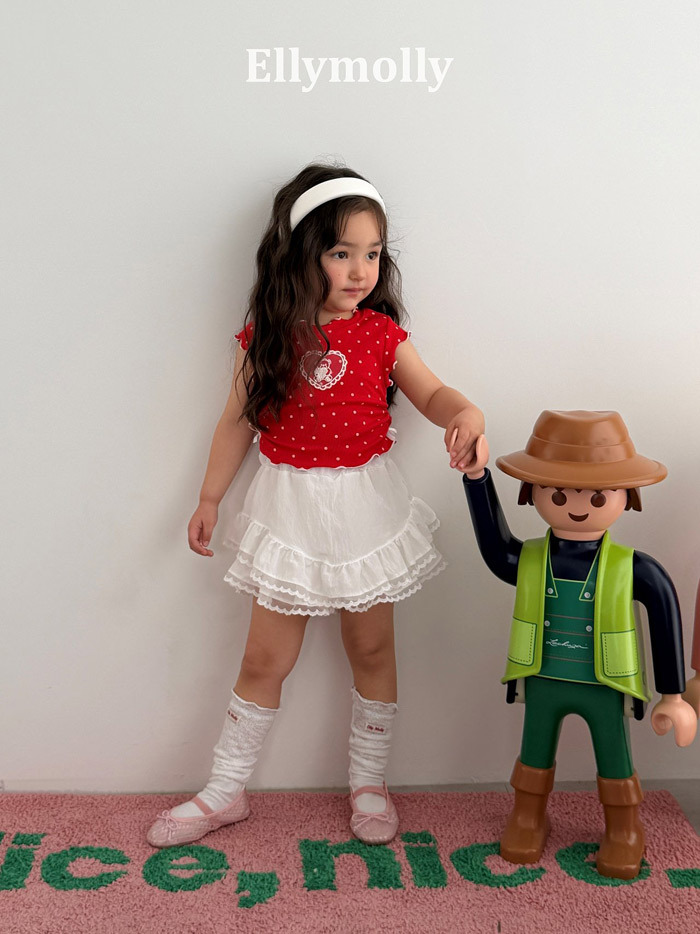 正韓夏EllyMolly 2色精緻滾邊短裙