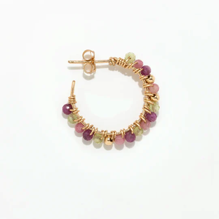 1YA0326-464 [YAY PARIS] Medium-Sized Frida Creole Earrings Liberty #301tpfrmy1128 (EU)