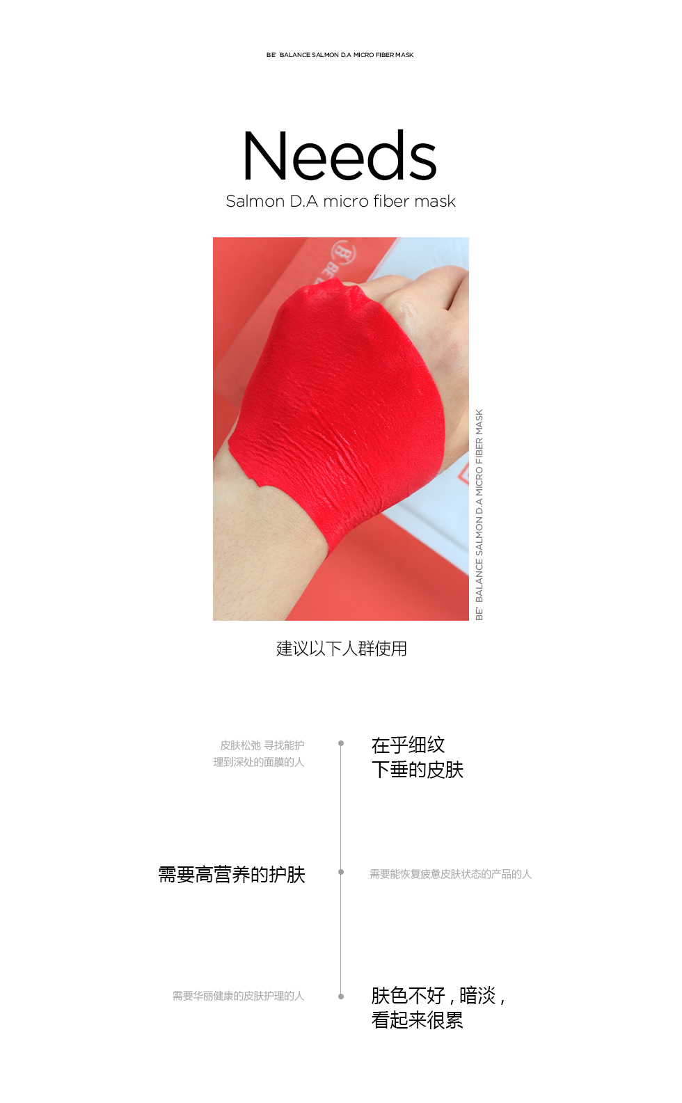 AG260326-D31-BEBALANCE-Bebalance多肽修復面膜-BE BALANCE Salmon DA Micro Fiber Mask-10ea-(EXP-8/2029)