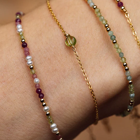 1YA0326-435 [YAY PARIS] Stella Bracelet Peridot #200emst1125 (EU)