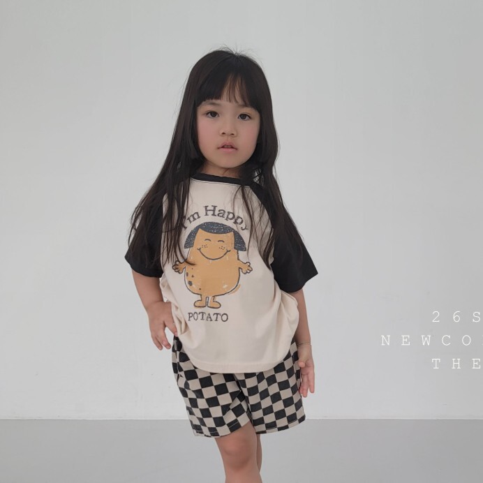 90-140 FUN 土豆拼色上衣 2色