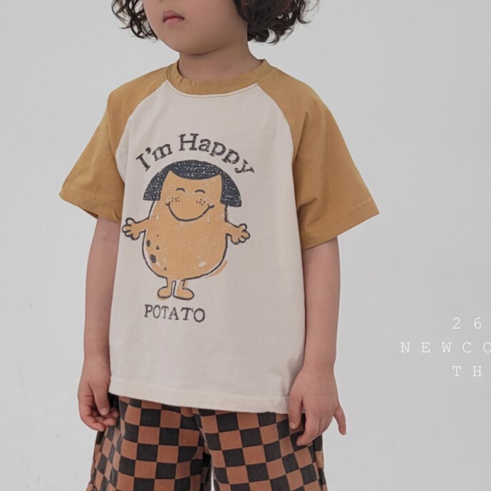 90-140 FUN 土豆拼色上衣 2色