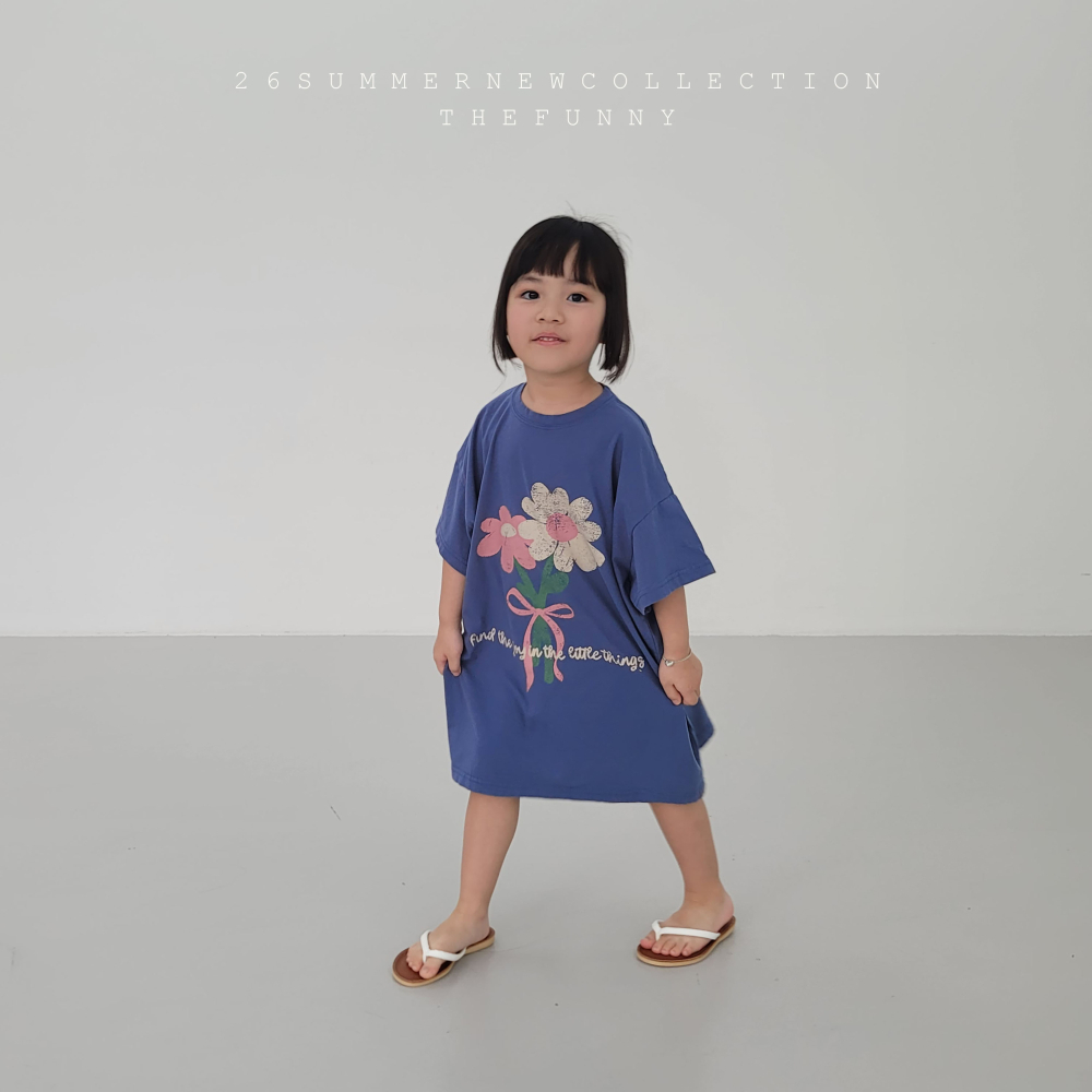 90-140 FUN 花朵棉質洋裝 2色