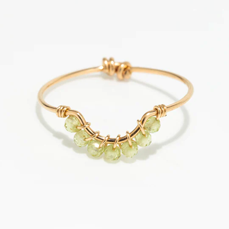 1YA0326-430 [YAY PARIS] Frida Ring Peridot #100pafr1125 (EU)