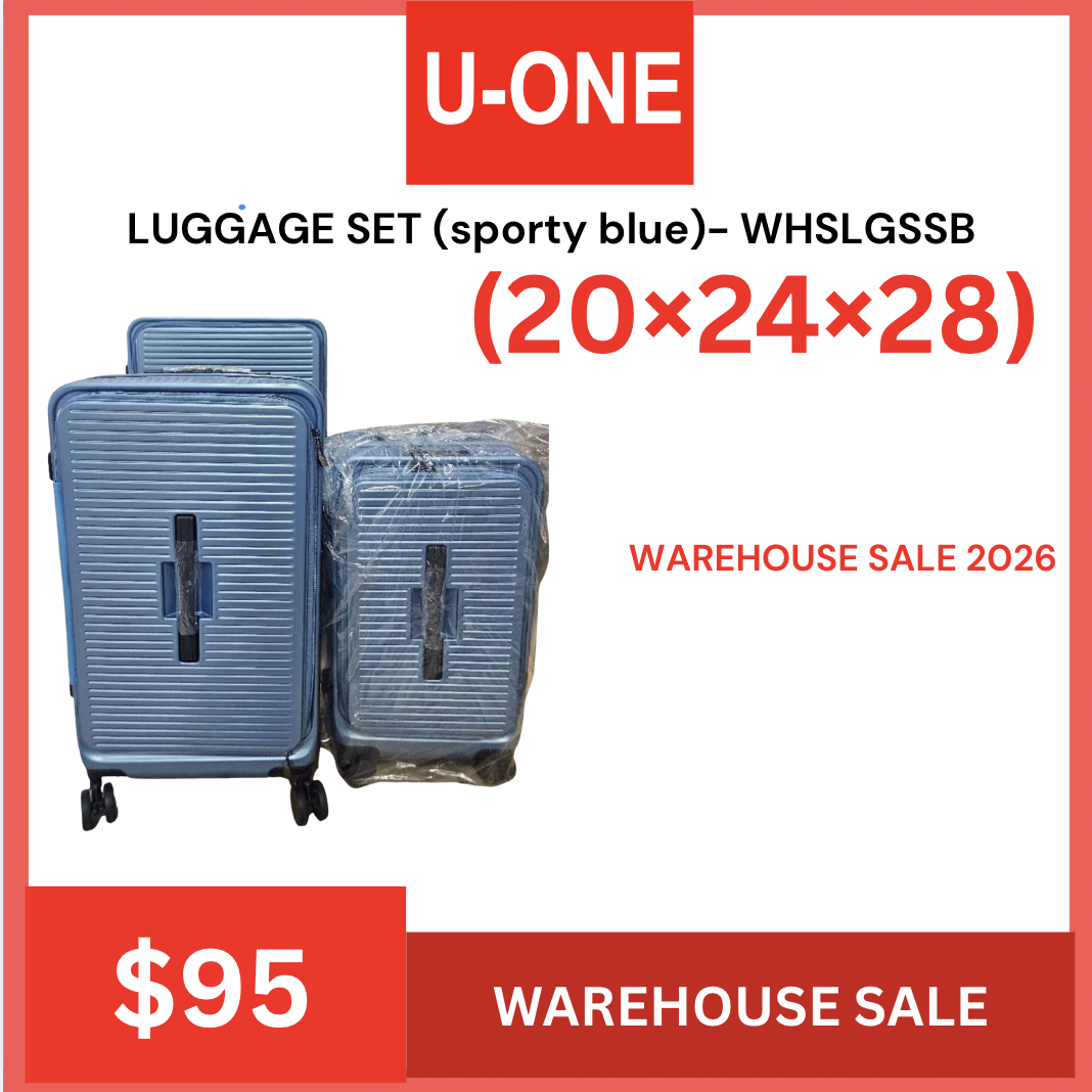 WAREHOUSE SALE LUGGAGE SET (sporty blue)- WHSLGSSB
