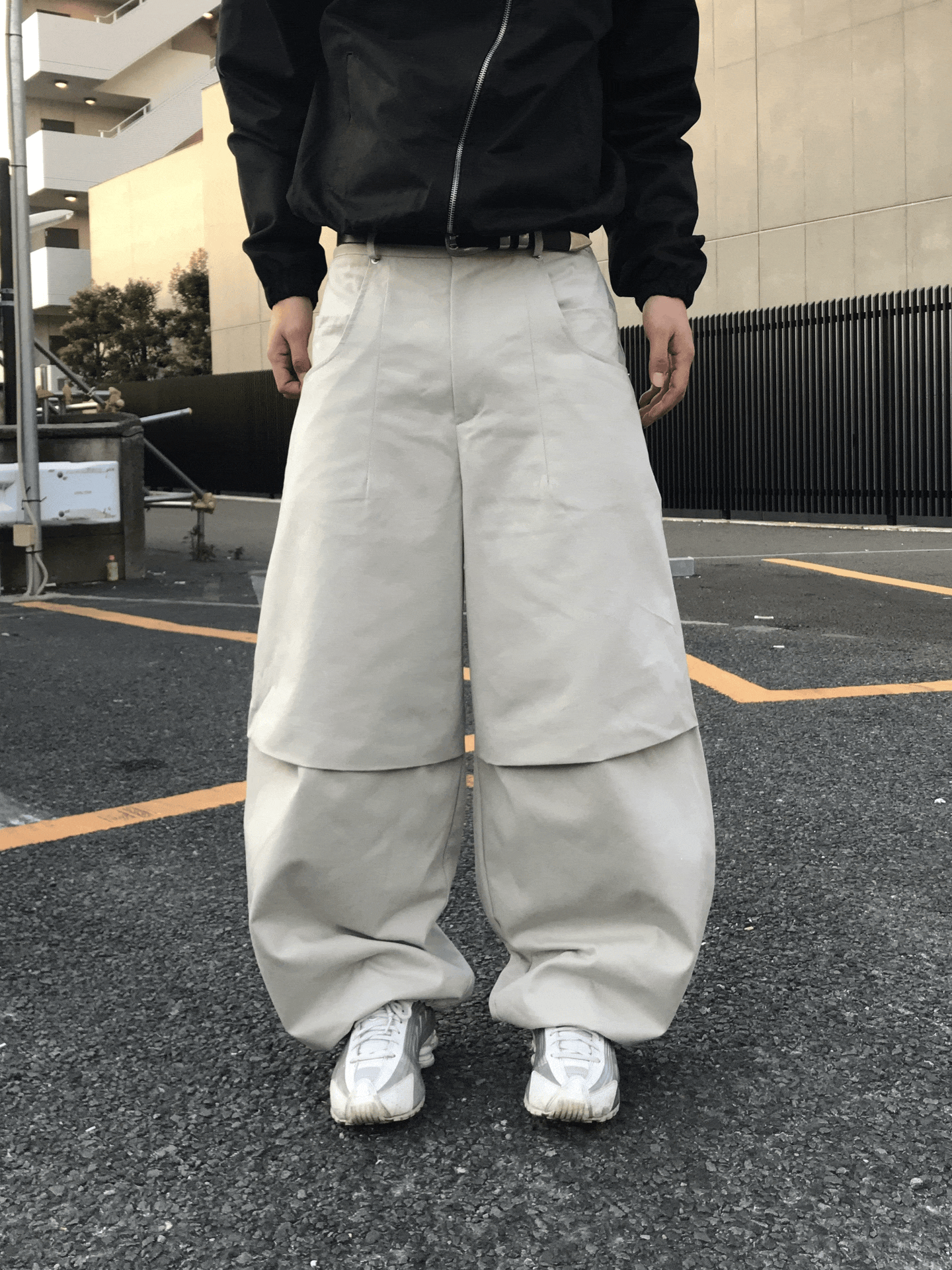 Nero 口袋氣球寬褲 休閒褲