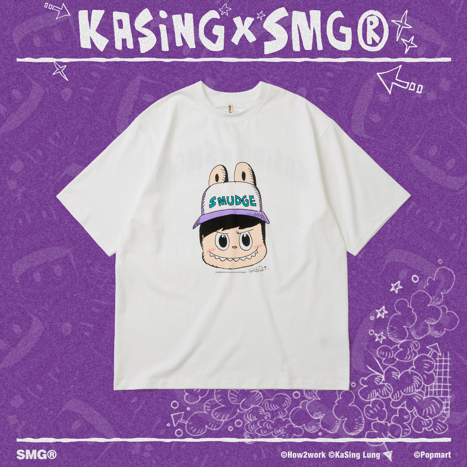 𝗦𝗠𝗚 × 𝗞𝗔𝗦𝗜𝗡𝗚 𝗟𝗨𝗡𝗚⁣ 龍家昇 聯名短T