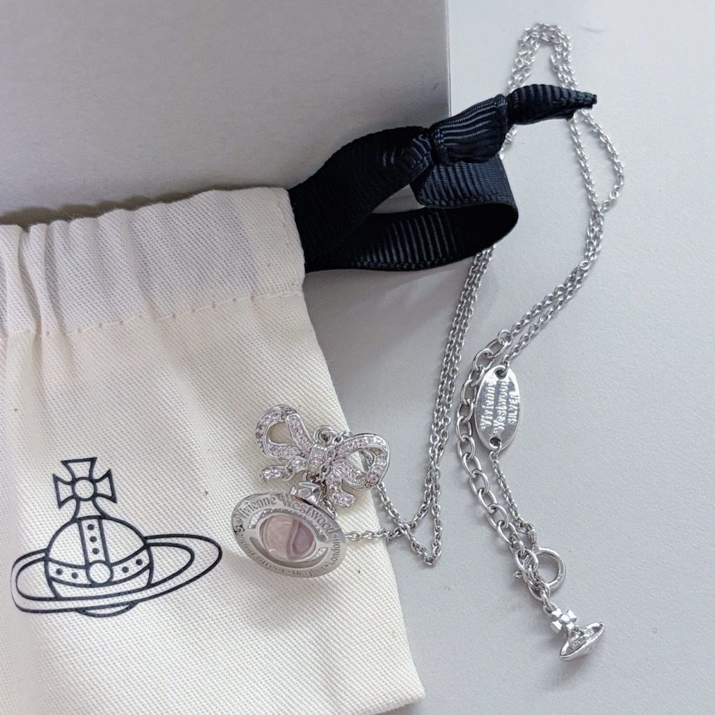 ❰ 預訂 ❱ Vivienne Westwood Octavie Pendant Necklace (Pink)