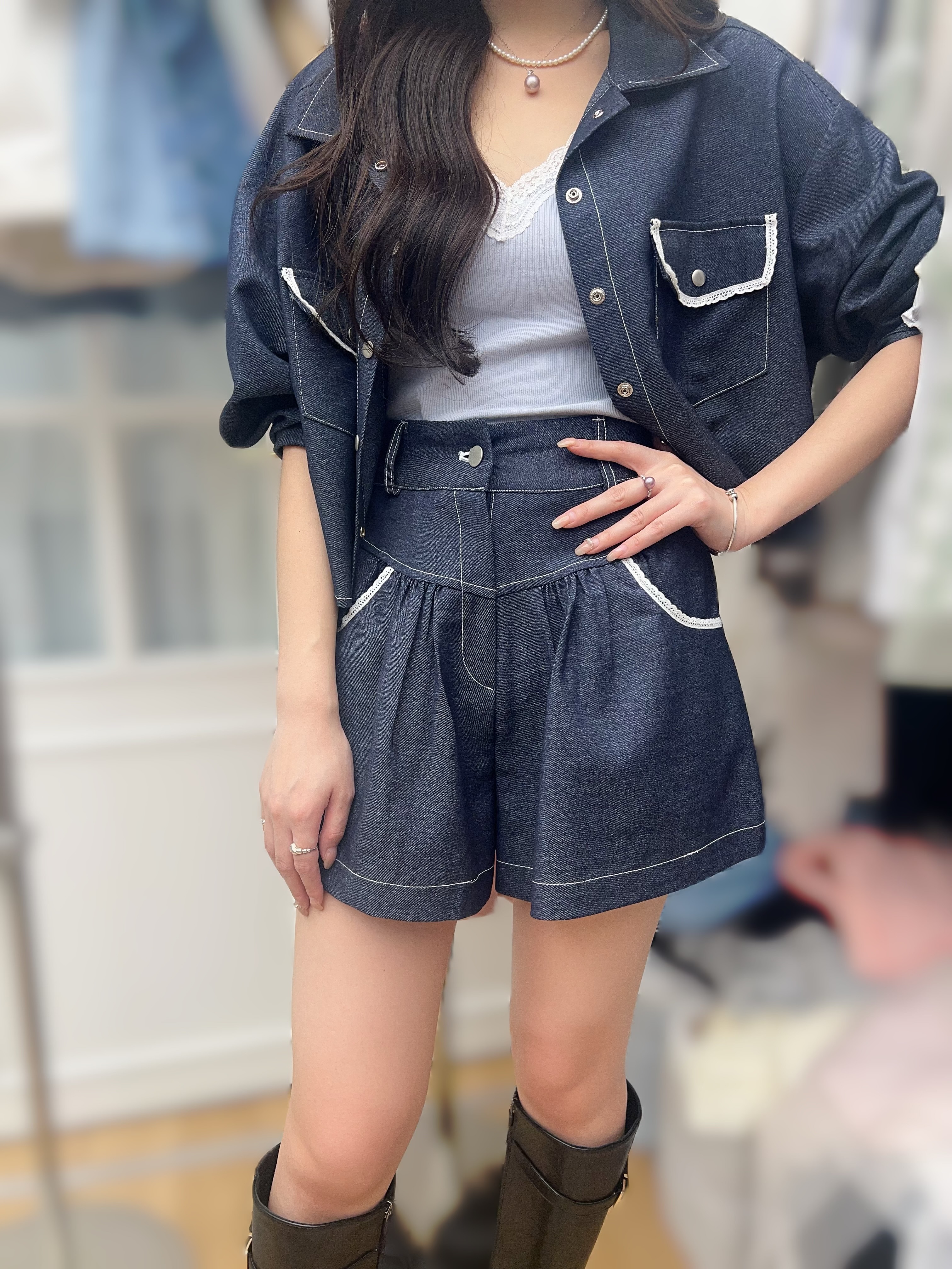 RE03  褲腰26-34 HIP55 長17 $469 (一口價)