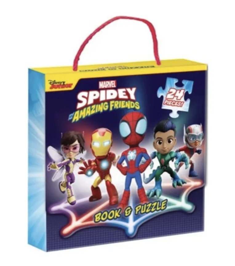 Marvel Spidey & Amazing Friends Book & Jigsaw Gift Set Boxset With Colouring Book