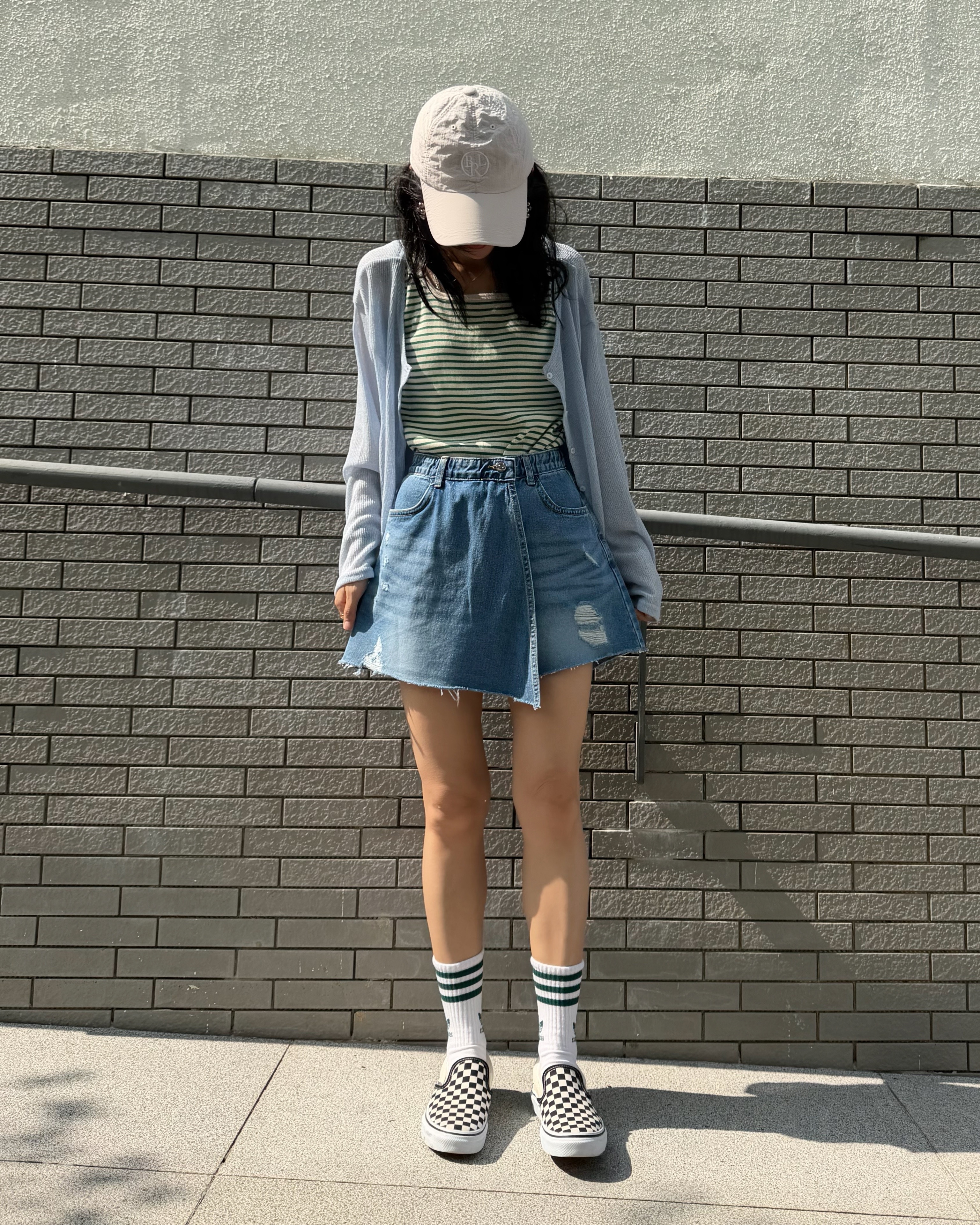 4月新品♥A字型牛仔裙褲