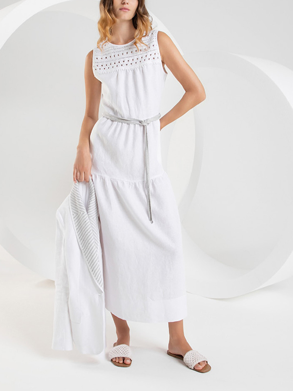 Purotatto 針織繫繩腰帶(白)