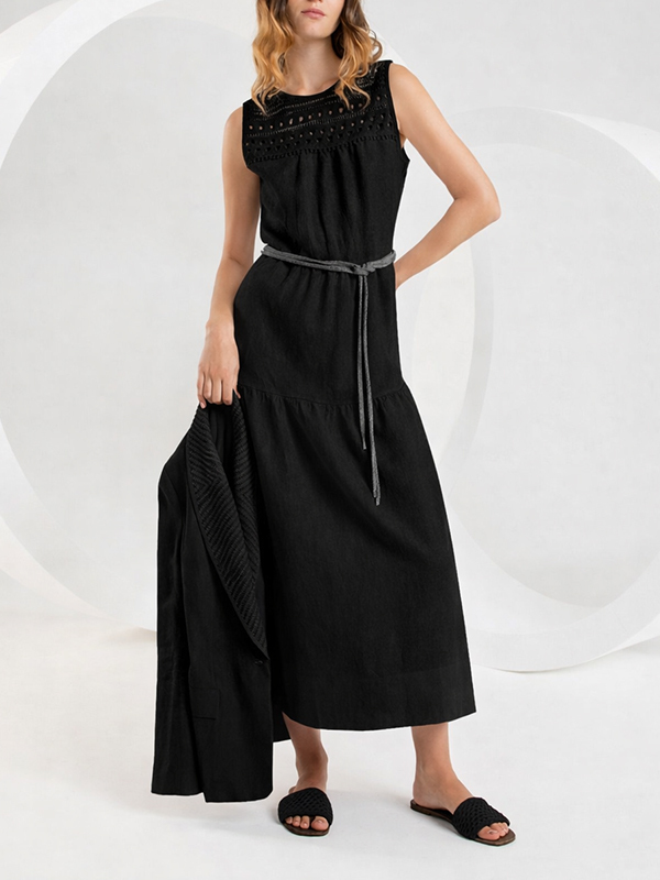 Purotatto 針織繫繩腰帶(黑)