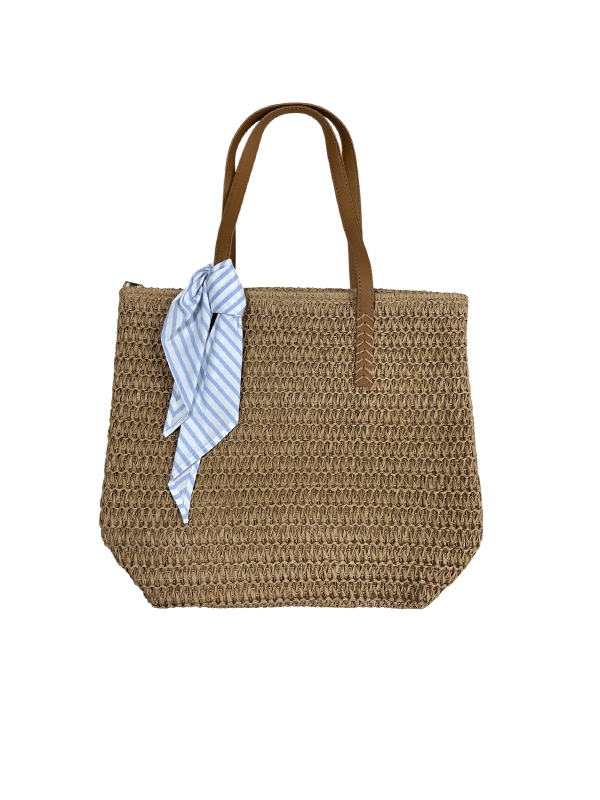 Purotatto 附絲巾草編包