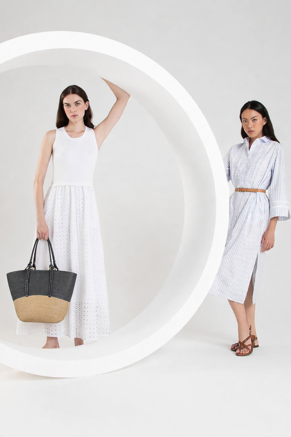 Purotatto 雙色草編包