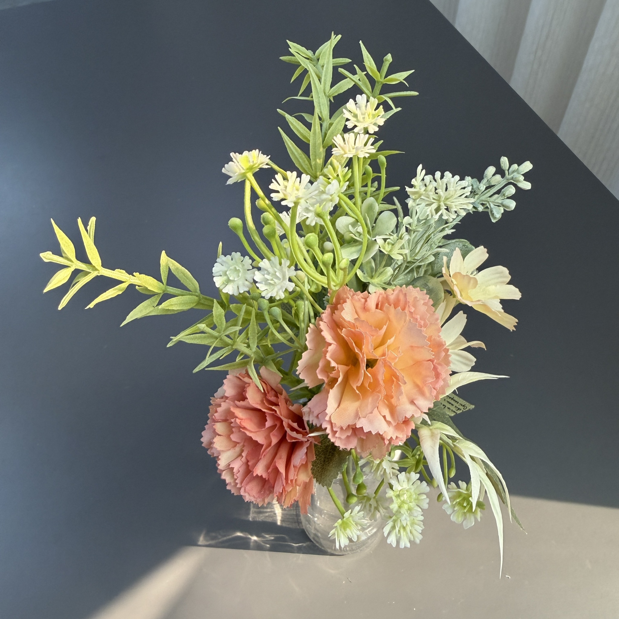 仿真絹布春康乃馨小花束