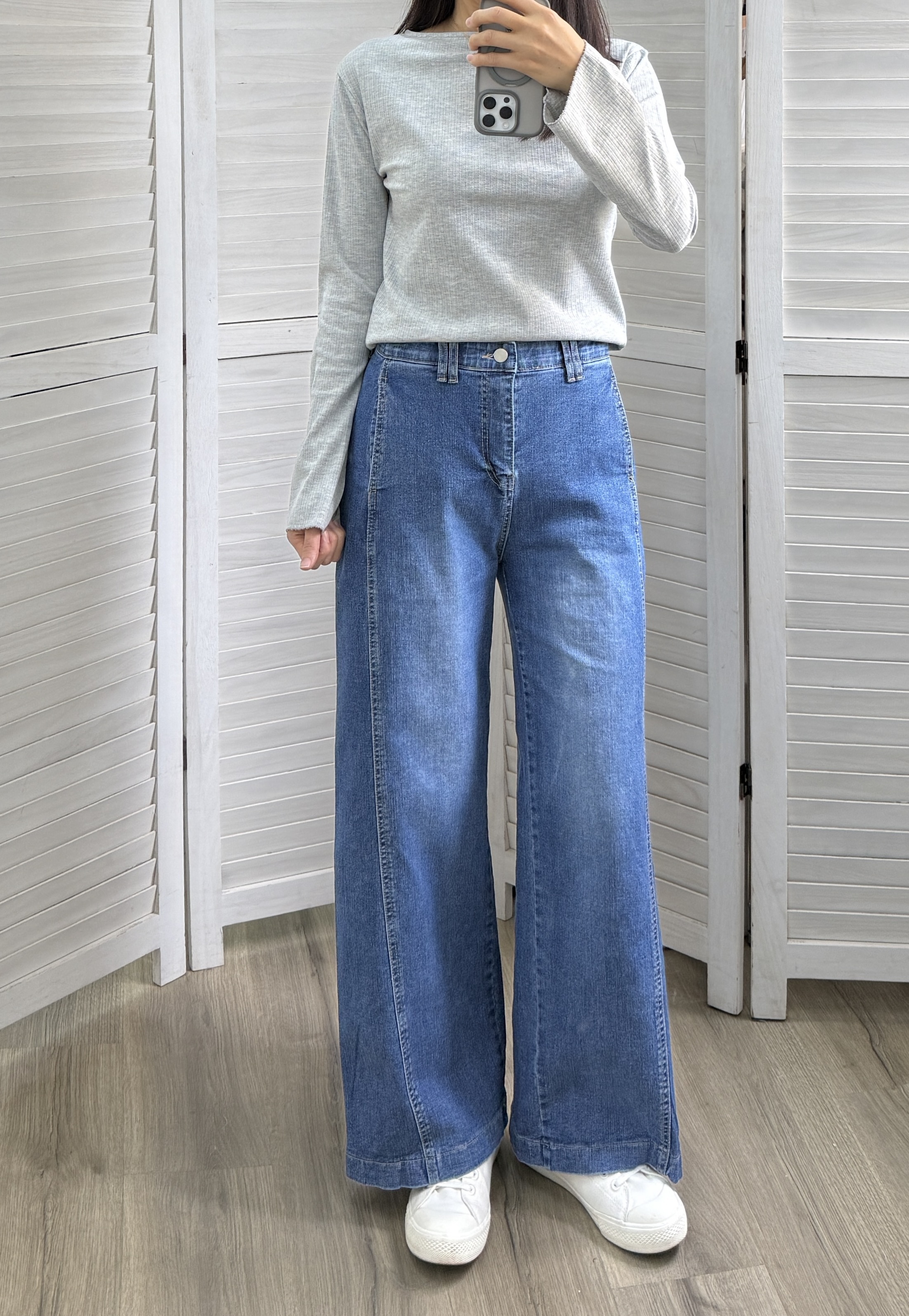 26S/S 春夏新品 JS1128 彈性斜側袋牛仔褲