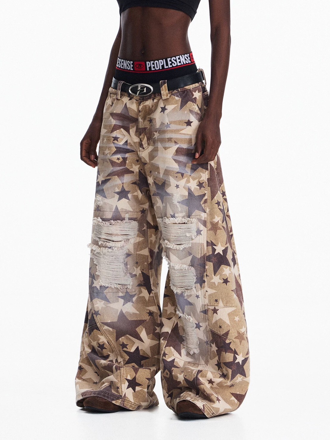 星星廢土風牛仔褲