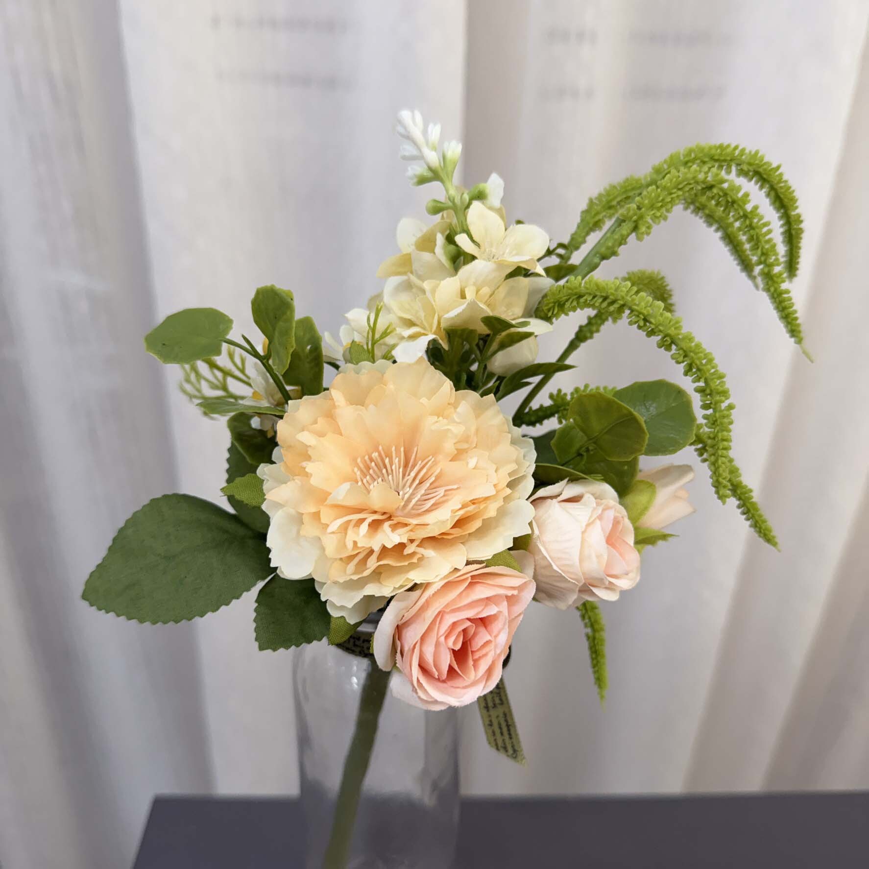 仿真絹布春日花簇升級版小花束