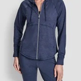 [S] DKNY PEACOT SPACEDYE SPACEDYE FULL ZIP HOODIE, DP6J9709-QHH (SD1861)