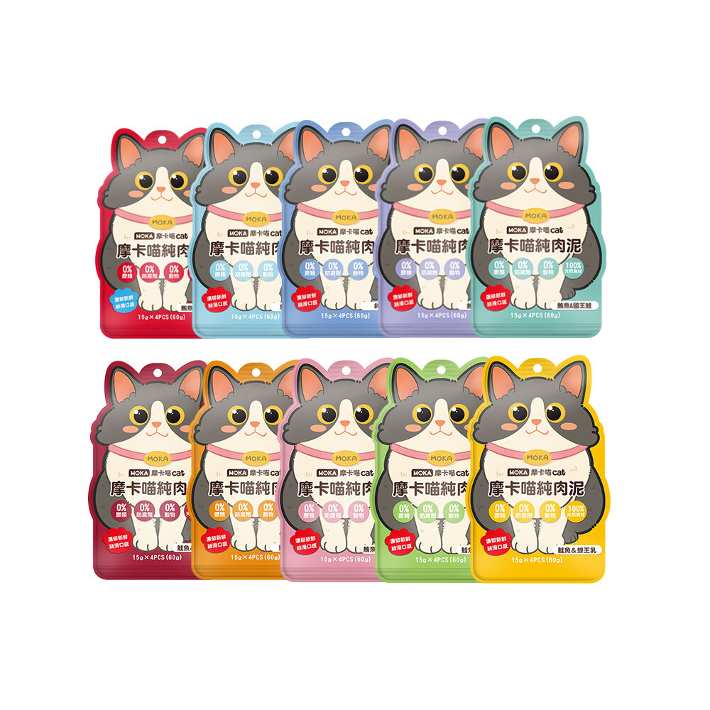 摩卡喵肉泥 袋裝60g(4入X15g) 貓肉泥