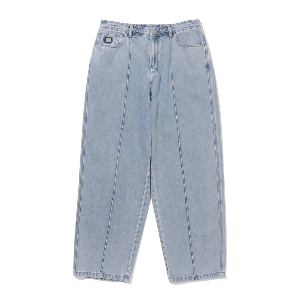 XE017 KODAK RGB Denim Wide Fit Balloon Fit Pants 淺藍色