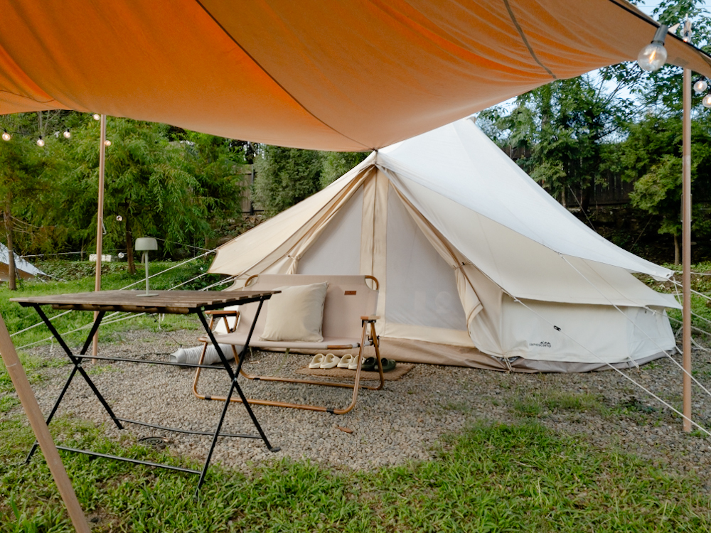 BASECAMP 新竹懶人露營 帳篷內部實景