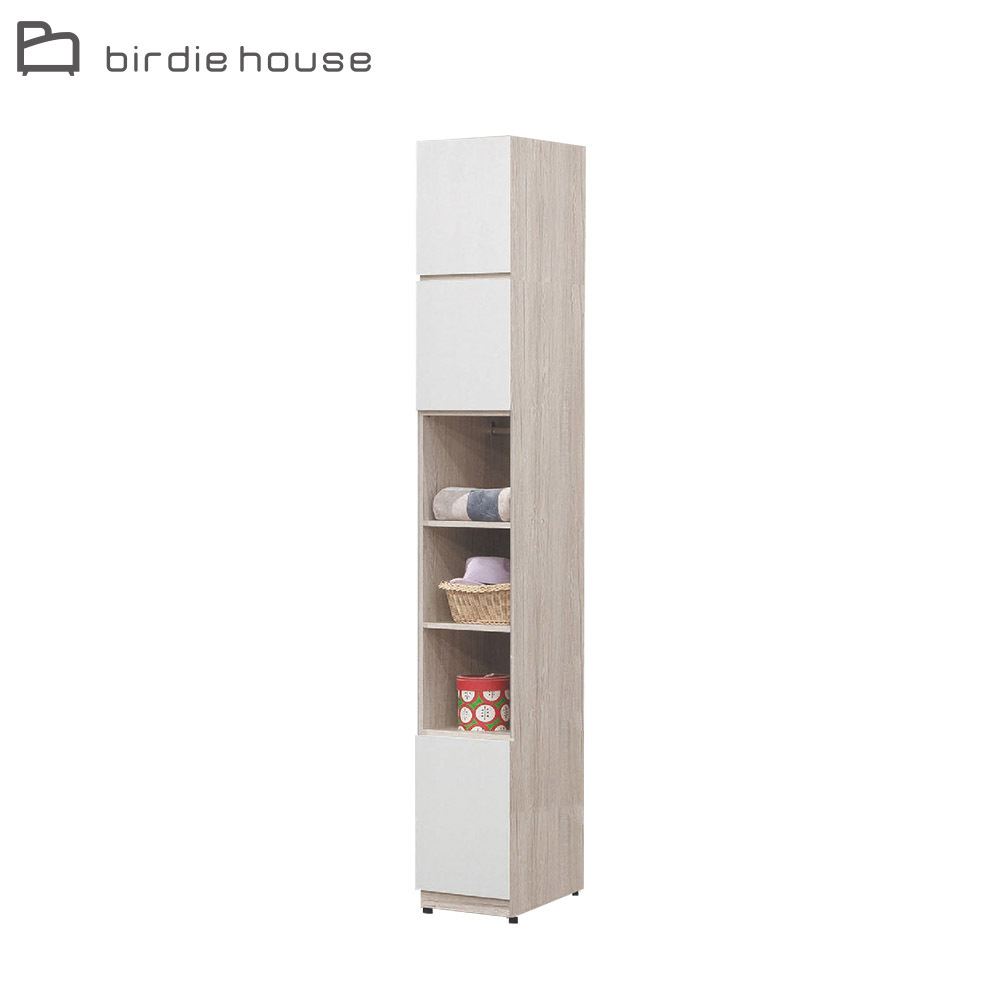 柏蒂家居-巴克利1.3尺三門三開放格加高型衣櫃/衣櫥(衣櫃+棉被櫃)