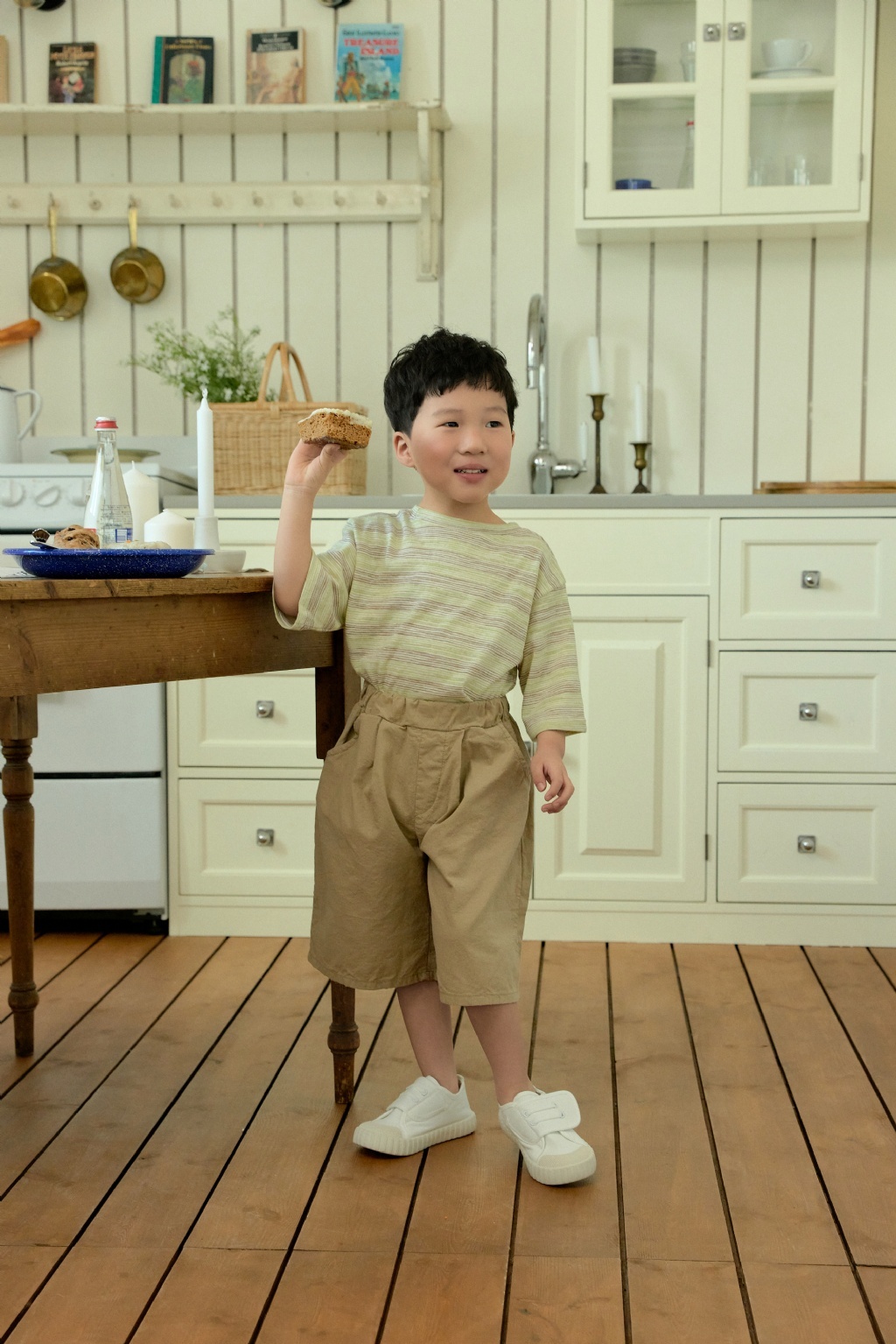 正韓夏Stellak 兩色森系七分褲