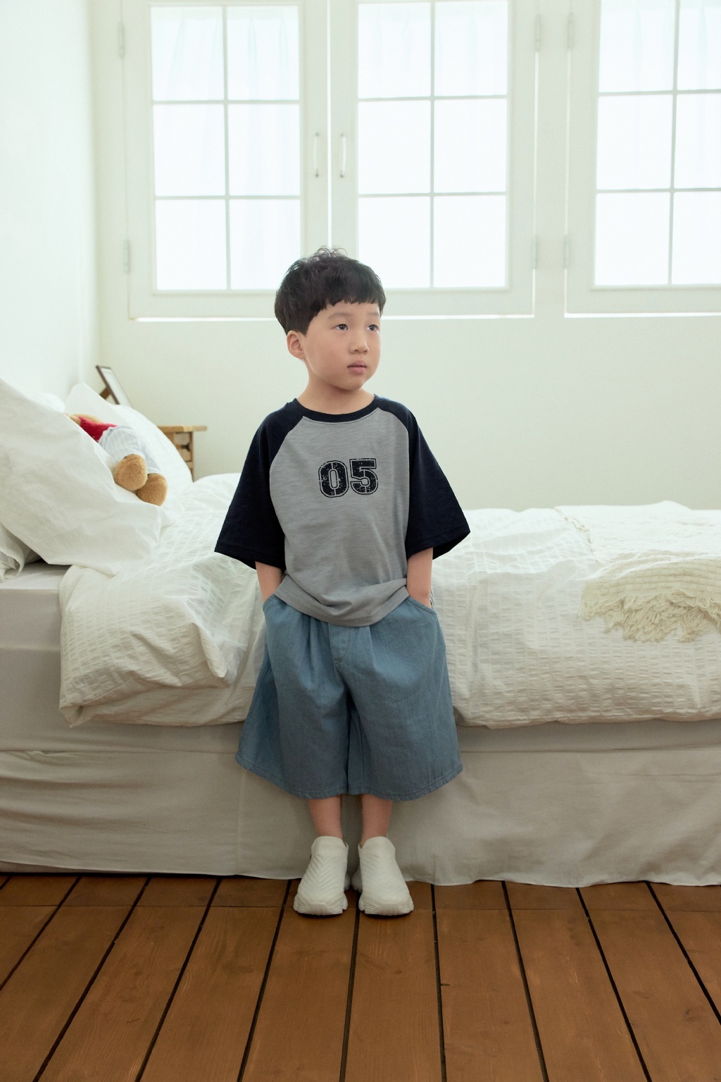 正韓夏Stellak 慵懶感牛仔七分褲