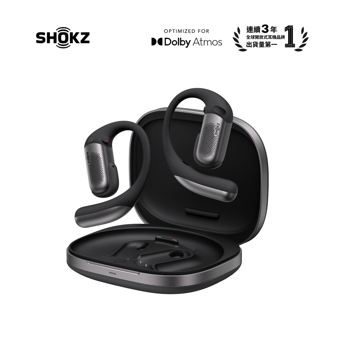 Shokz OpenFit Pro【全新旗艦級】超級雙單元開放式濾噪耳機T010