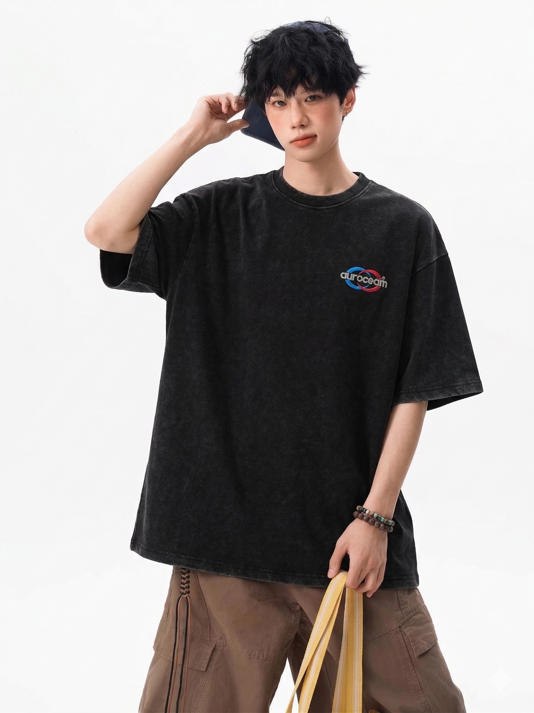 『RB』【現貨】AUROCEAN ‧ 千禧美學做舊重磅水洗短 Tee