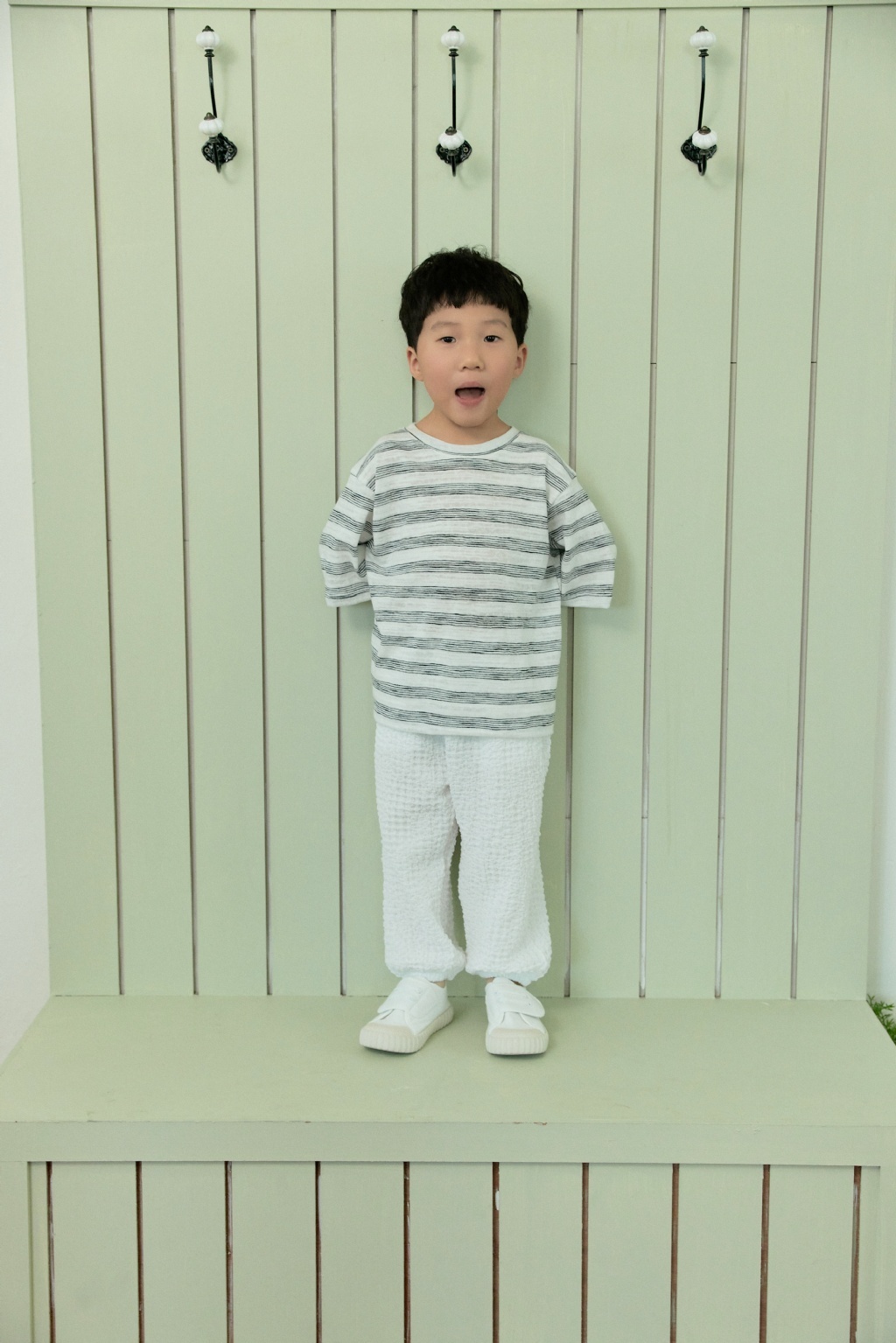 正韓夏Stellak 兩色條紋上衣