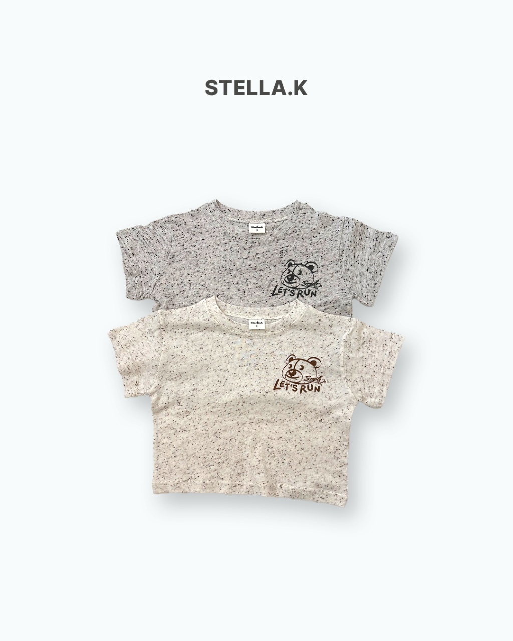 正韓夏Stellak 兩色雪花熊熊上衣