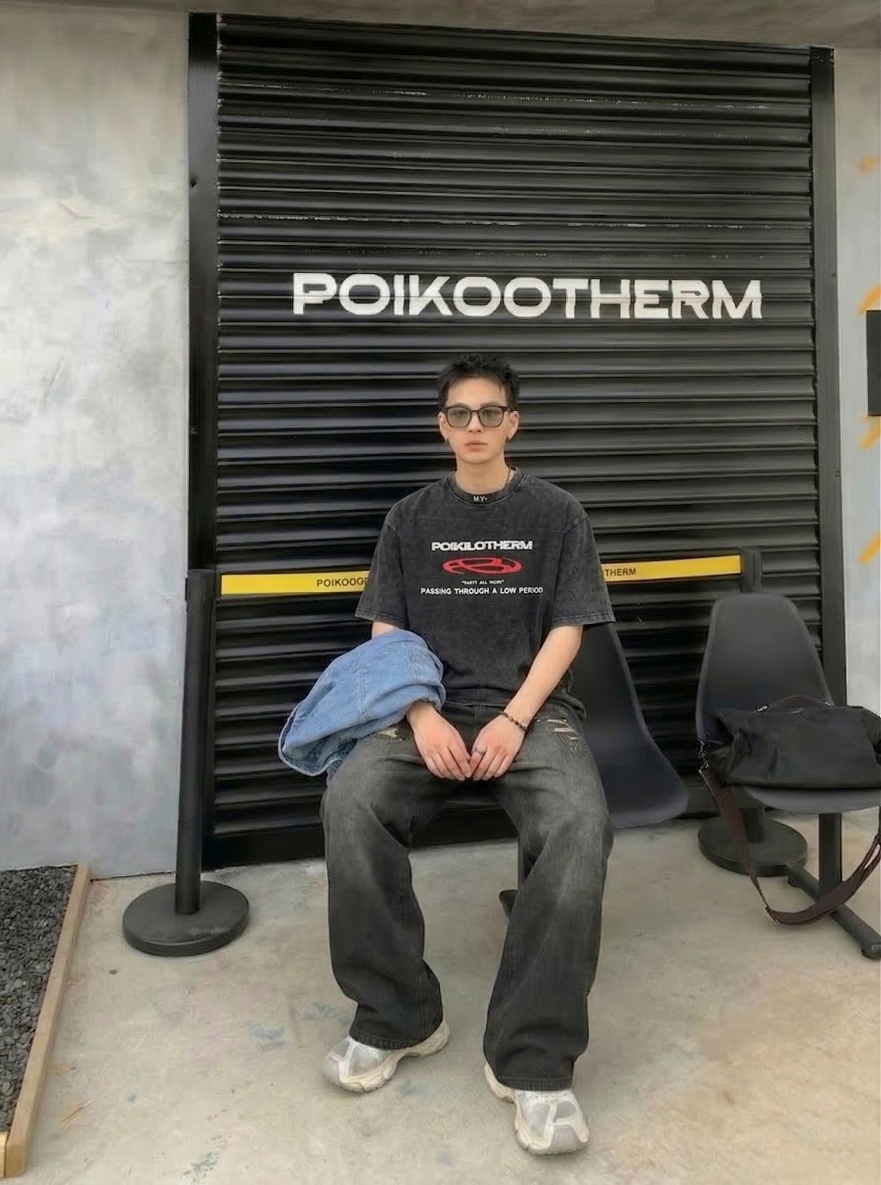 『RB』【現貨】POIKILOTHERM ‧ 賽車美學重磅水洗直噴短 T