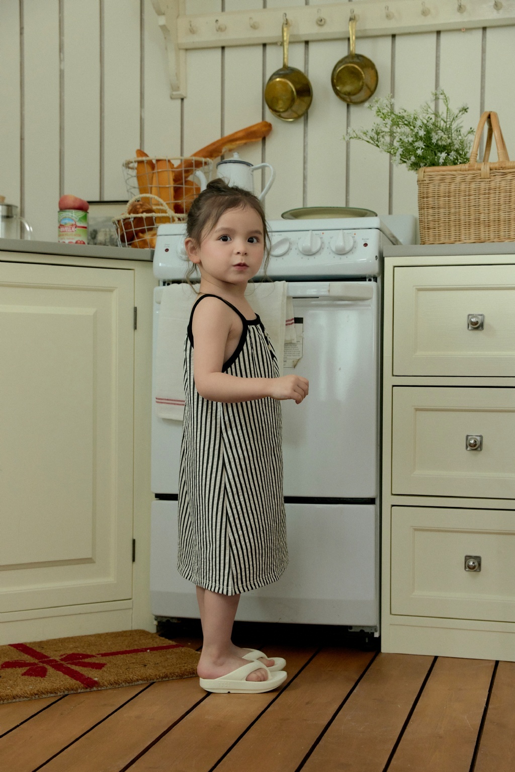 正韓夏Stellak 兩色日系直條洋裝