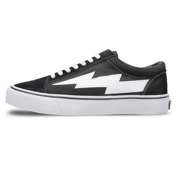 【REVENGE X STORM】CLASSIC PLUS 低筒滑板鞋｜火焰閃電 經典街頭-黑色火焰