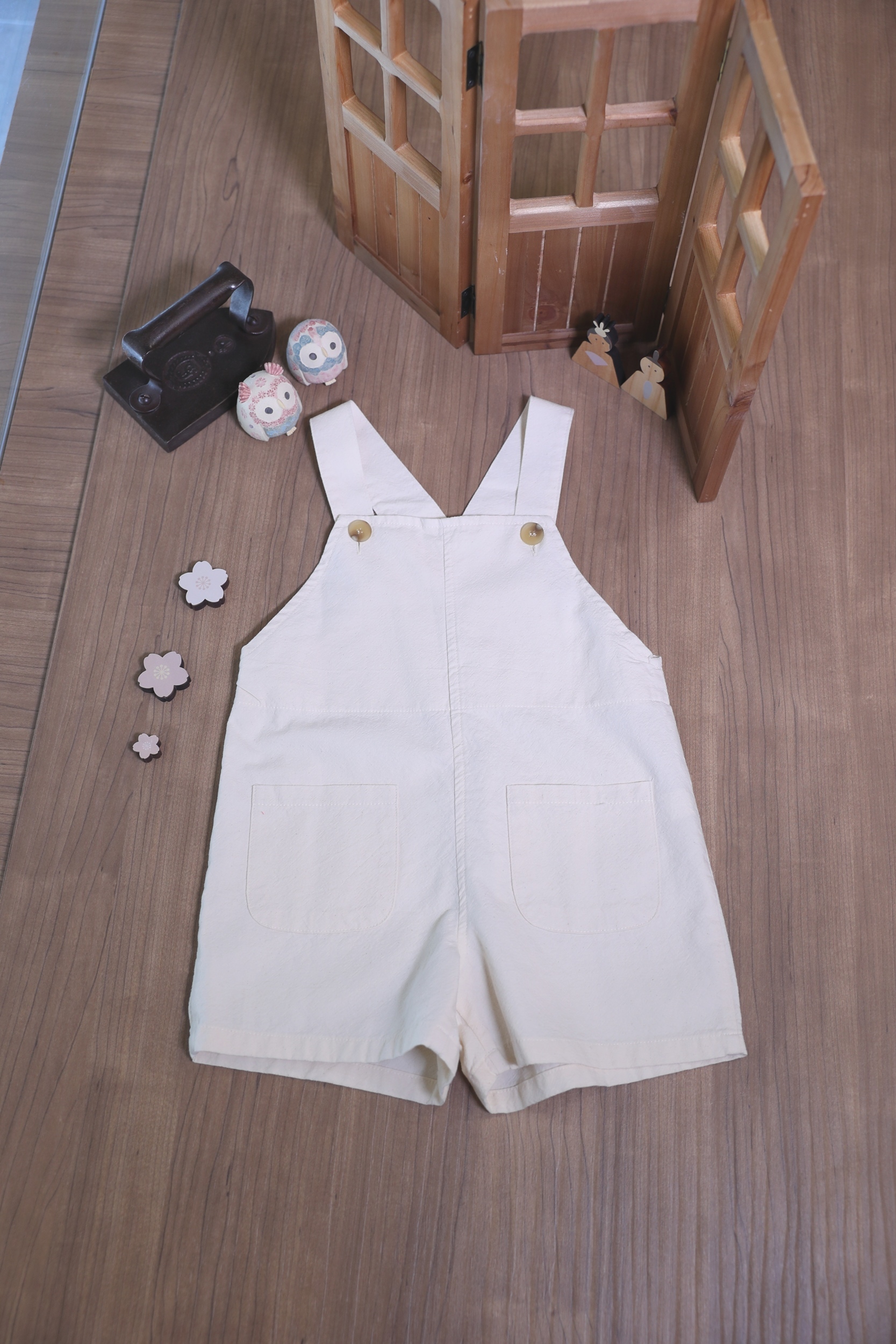 午後走走吊帶褲