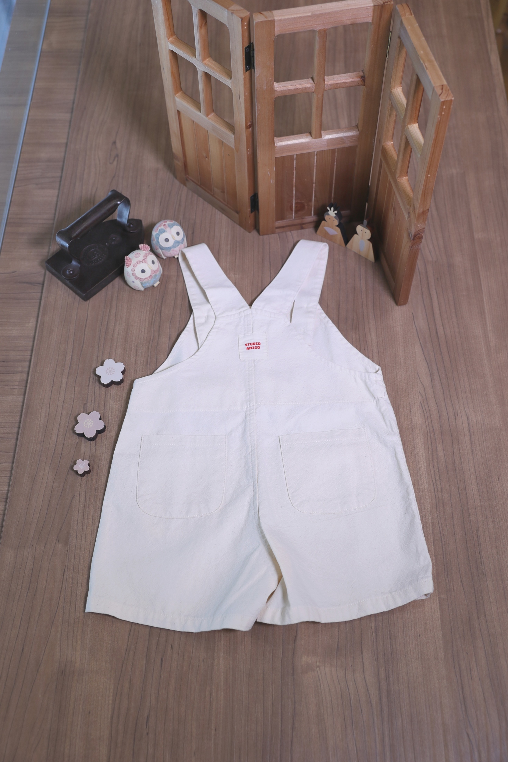 午後走走吊帶褲