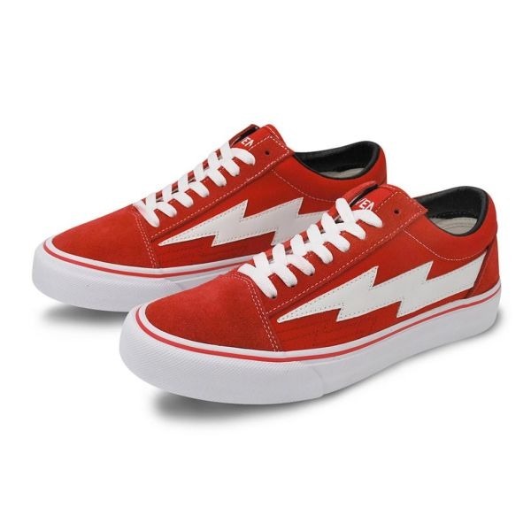 【REVENGE X STORM】CLASSIC PLUS 低筒滑板鞋｜火焰閃電 經典街頭-紅色火焰