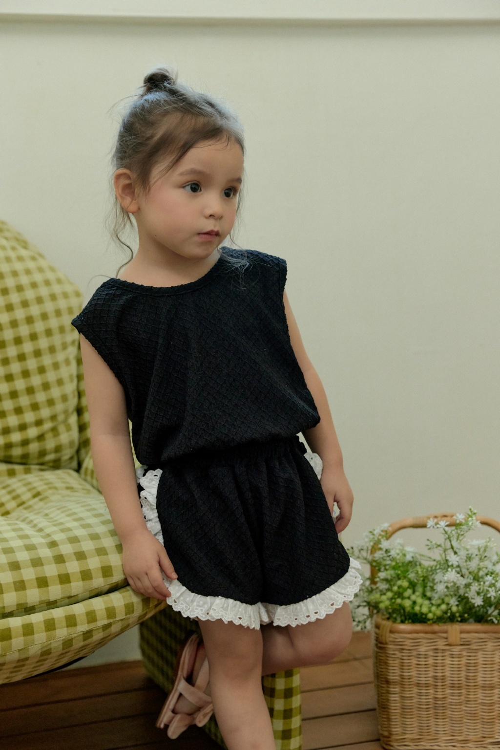 正韓夏Stellak 兩色蕾絲拼接背心套裝