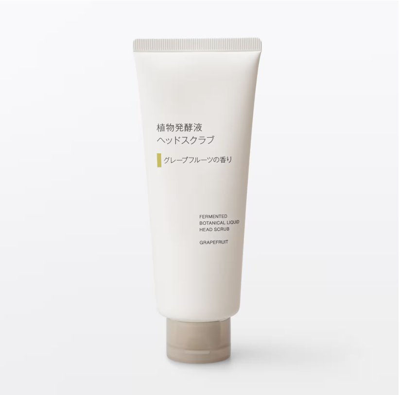 MUJI 無印良品 植物發酵 頭部磨砂膏 200g