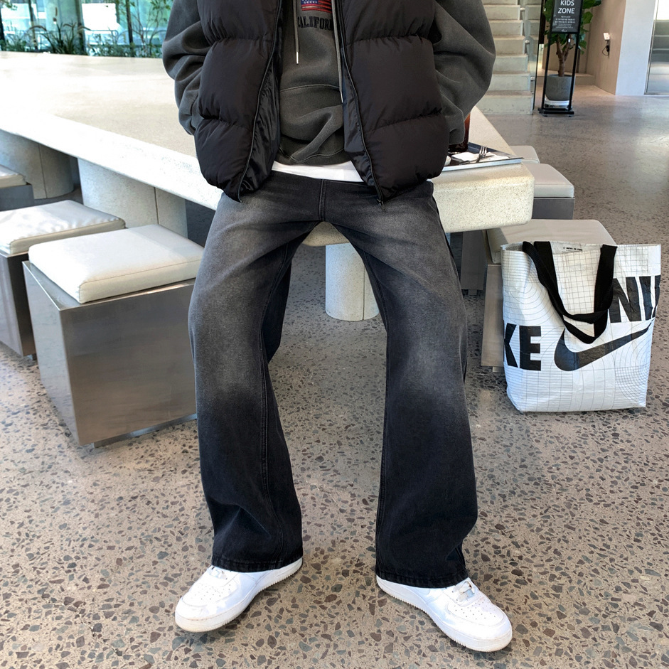 （現貨）westward NJ411 復古刷色 直筒 闊腿 牛仔褲