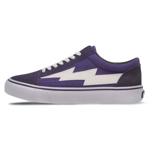 【REVENGE X STORM】CLASSIC PLUS 低筒滑板鞋｜火焰閃電 經典街頭-紫色火焰