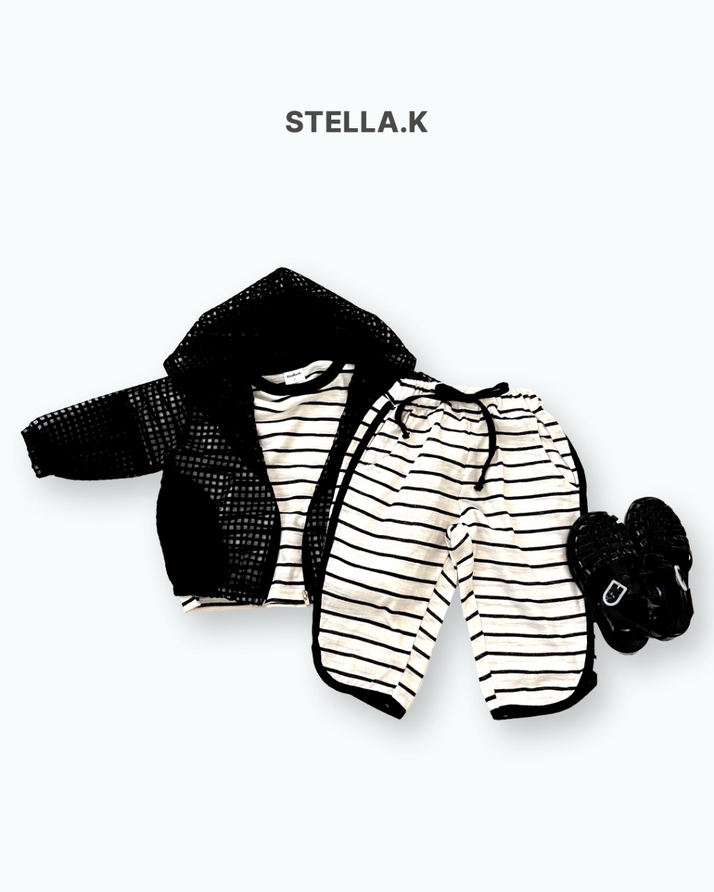 正韓夏Stellak 兩色條紋上衣