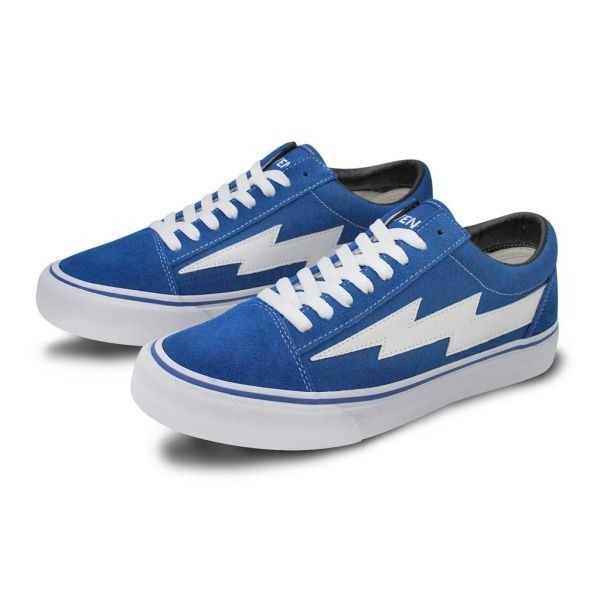 【REVENGE X STORM】CLASSIC PLUS 低筒滑板鞋｜火焰閃電 經典街頭-藍色火焰