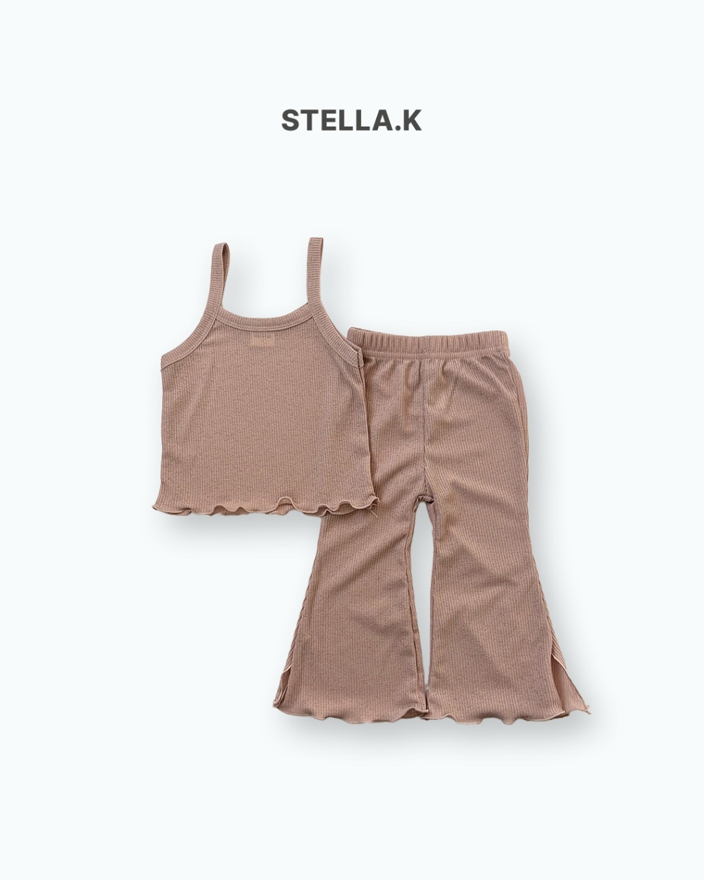 正韓夏Stellak 兩色木耳邊舒適家居服