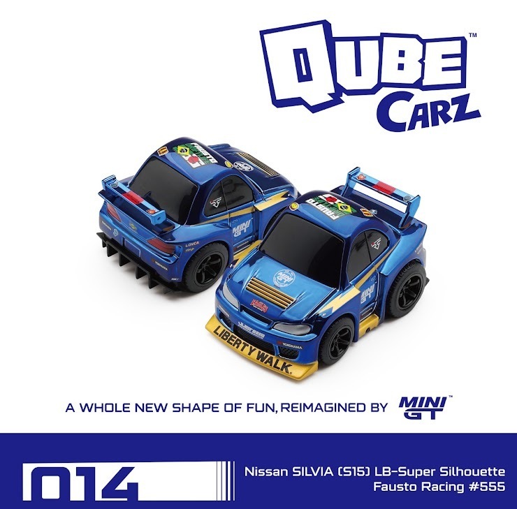 PO-$53  * MINI GT * 1:64 Nissan SILVIA (S15) LB-Super Silhouette Fausto Racing #555/Blister packaging