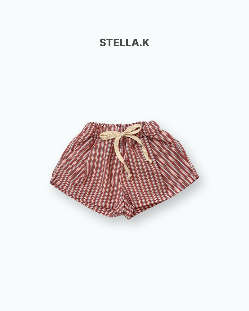 正韓夏Stellak 兩色無印感直條短褲