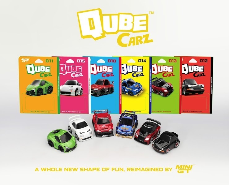 PO-$318 * MINI GT * 1:64 QubeCarz Full Set 003 (010-015)